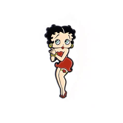 Betty Boop Standing Enamel Pin Etsy Uk