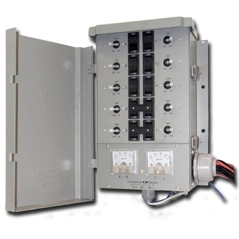 Connecticut Electric® 10 Circuit 30 Amp Stand Alone Manual Transfer
