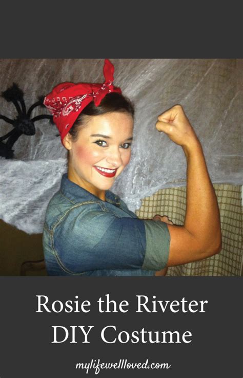 Rosie the riveter is a cultural icon of wwii, who represents the women who worked in factories and shipyards, replacing. Rosie The Riveter Costume | Halloween | My Life Well Loved