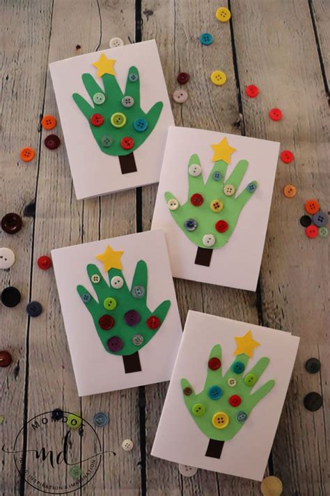 Handprint Christmas Tree Cards Handprint Christmas Tree Handprint