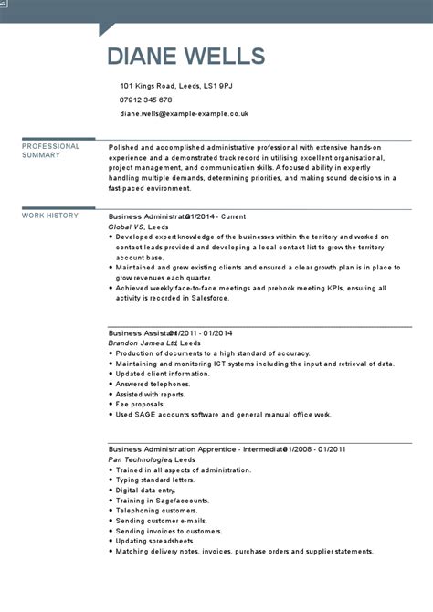 Business Administrator Cv Examples Tips And Templates Myperfectcv