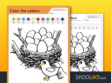 Color The Letters Skoolgo