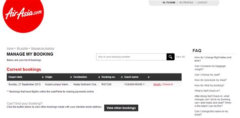 Asalkan anda mempunyai akaun airasia dan anda boleh uruskan tempahan. Bagaimana Untuk Tukar Tarikh Tiket Air Asia Anda