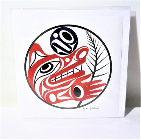 Coast Salish First Nation Wolf Carving Pacific North West Coast