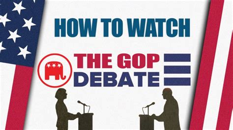 How To Watch This Years First Gop Presidential Primary Debate Online And On Tv