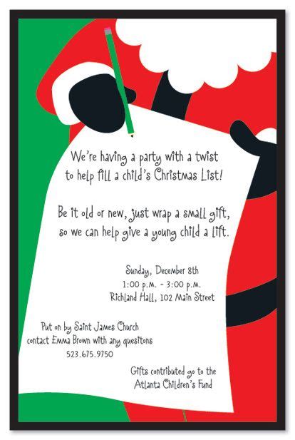 Funny Christmas Party Invitation Wording