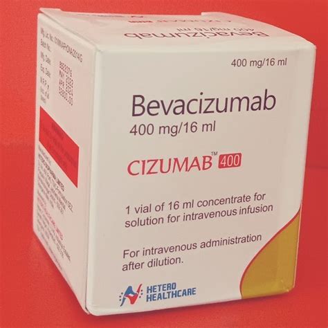 Cizumab 400 Hetero Healthcare Bevacizumab Injection Packaging Box 16
