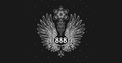 Angel Number 888 Sacred Geometry Numerology T Shirt Teepublic