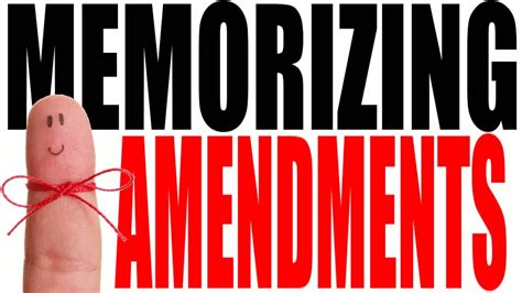 How To Memorize Constitutional Amendments Youtube