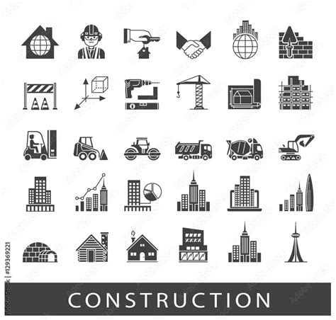 Set Of Construction Icons Collection Of Vector Icons Presenting