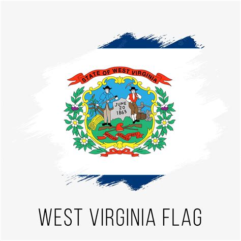 Premium Vector Usa State West Virginia Vector Flag Design Template