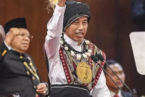 Jokowi Pakai Baju Adat Tanimbar Maluku Dalam Pidato Kenegaraan Tinewss
