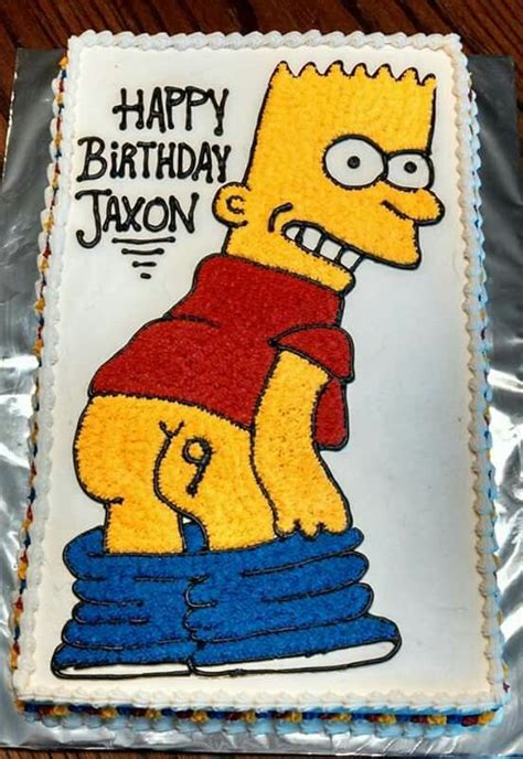 Bart Simpson Birthday Cake Simpsons Party Birthday Birthday Cake