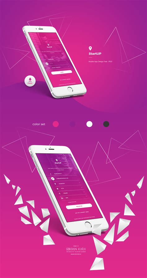 Free Psd Mobile App Login Screen Behance