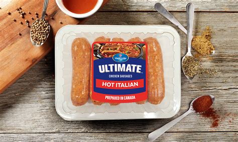 Ultimate Hot Italian Chicken Dinner Sausages Maple Lodge Farms