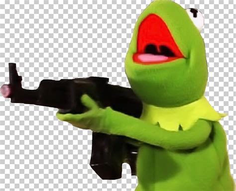 Kermit The Frog Meme Gun Firearm Png Clipart Free Png Download