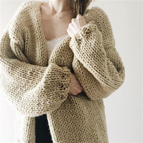 Knitting Pattern The Cannady Modern Chunky Oversized Etsy In 2022