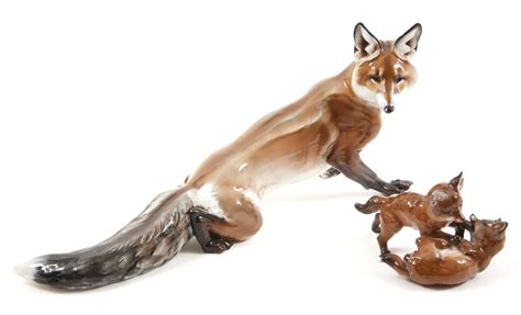 Lot Detail Rosenthal Porcelain Foxes