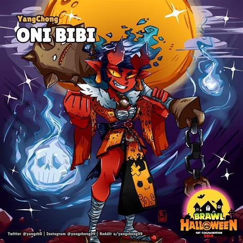 Latest news on the brawl stars update: Brawl Halloween Oni Bibi : Brawlstars