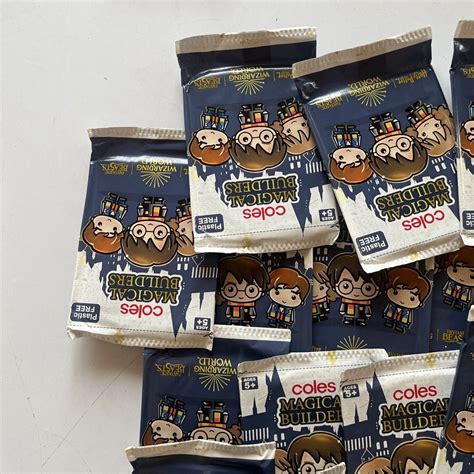 23x Coles Magical Builders Harry Potter / Fantastic Beasts Collectable