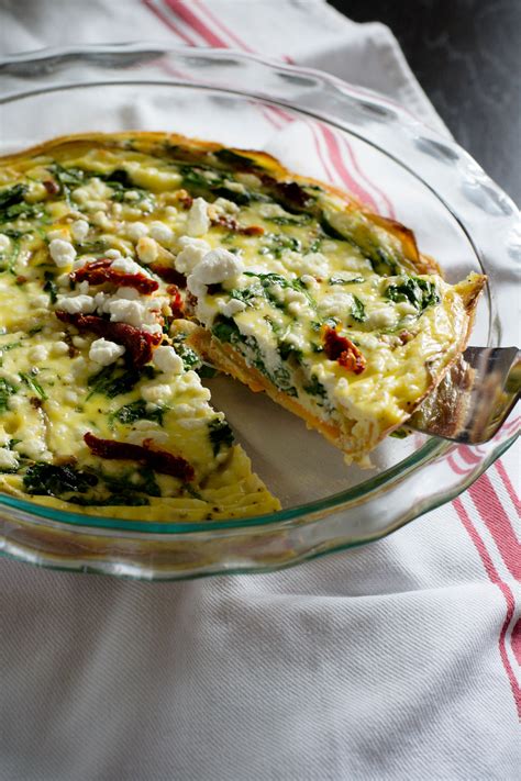 Potato Crust Spinach Quiche What The Forks For Dinner