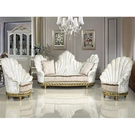 White Luxury Sofa Set At Rs 15400piece Rexine Sofa In Mumbai Id