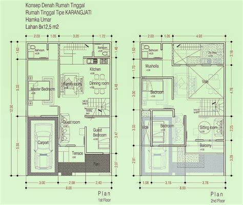 desain rumah minimalis  lantai  kamar model rumah unik