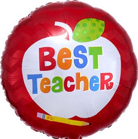 Teacher Appreciation Balloon Best Teacher Hands Down 1 Etsy In 2022