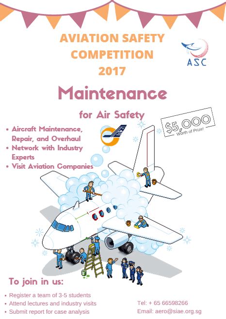 Aviation Safety Competition 2017 Maintenance For Air Safety Singapore