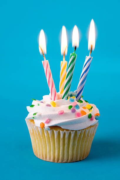 Birthday Cake With Four Candles Stock Photos Pictures And Royalty Free
