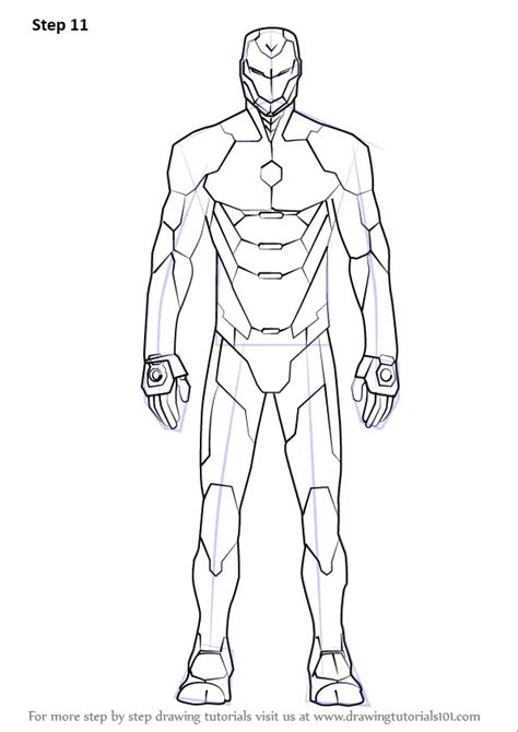 Step By Step How To Draw Iron Man Suit