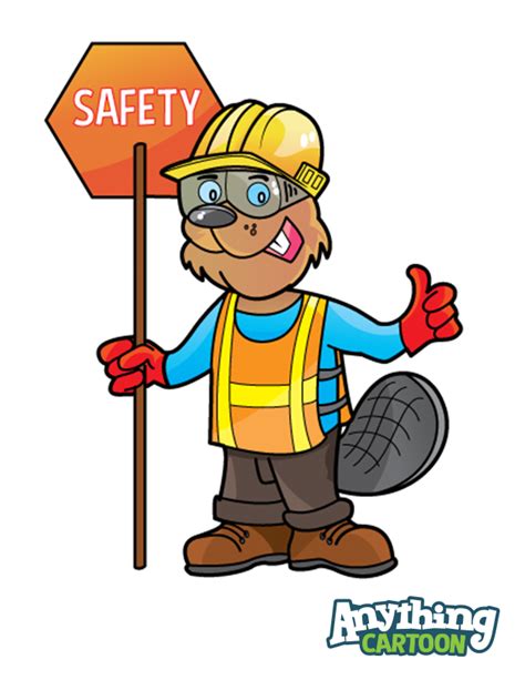 Poster Safety Kartun Amat