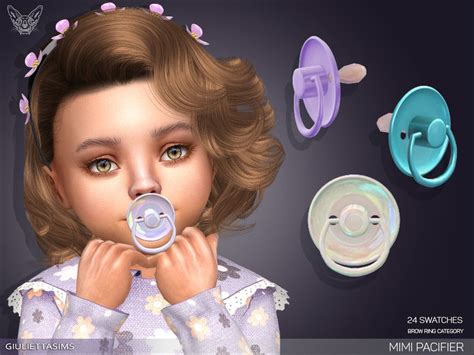 Feyonas Mimi Pacifier Left Brow Ring Category The Sims 4 Kids