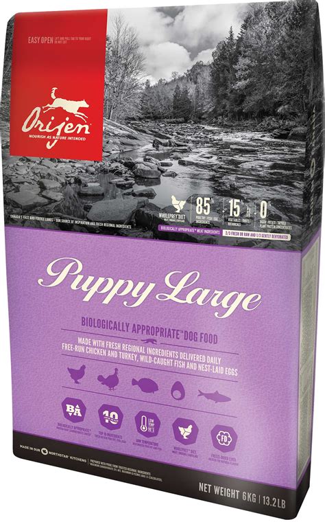 Orijen puppy large breed looks like a good food for large breed puppies. Orijen Puppy Large Breed 11.4Kg - Big Dog World