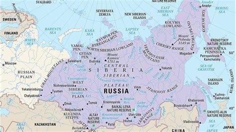 Siberia Region Map
