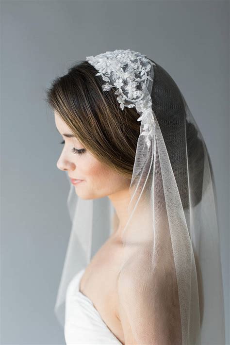 Justina Vintage Style Bridal Veil All About Romance Handmade Veils