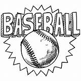 Baseball Coloring Pages Printable Kids sketch template