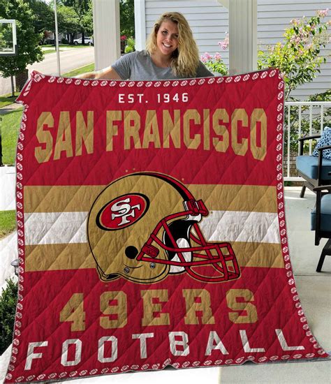 San Francisco 49ers Quilt Blanket Featured Quilts