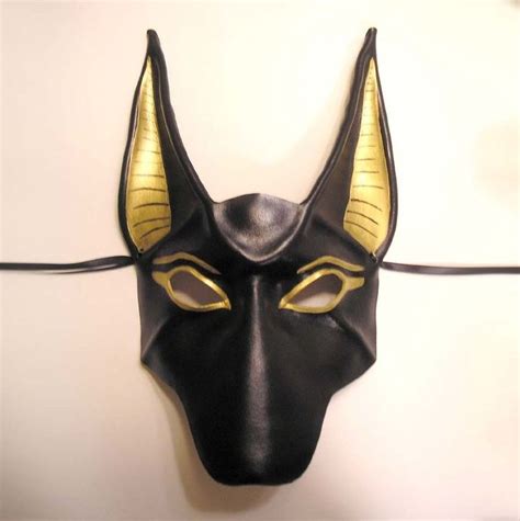 Anubis Leather Mask Ancient Egyptian Gods Anubis Leather Mask