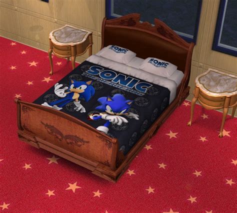 Mod The Sims Sonic The Hedgehog Bed Recolour Updated
