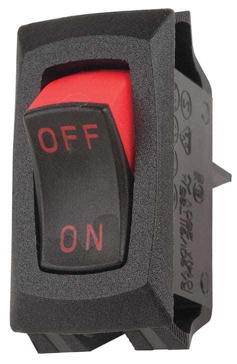 CARLING TECHNOLOGIES Rocker Switch, Contact Form: SPST, Number of ...