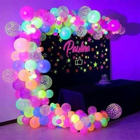 Theme Party Neon Party Ideas For The Dessert Table Or Cake My Idea