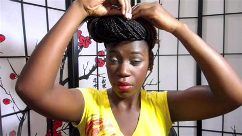 They're a great alternative to long box braids and just as stylish! Box Braids Hairstyles/Updo Tutorial!!! - YouTube