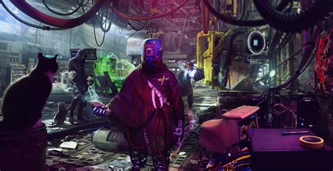 The Workshop Nicodemus Mattisson Sci Fi Concept Art Cyberpunk Art