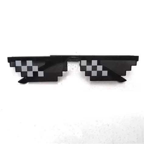 Game Goggles Glasses Thug Life 8 Bit Mlg Pixelated Sunglasses Players Cosplay For Shopee