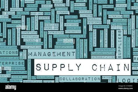 Supply Chain Management Processes As A Concept Stock Photo Alamy
