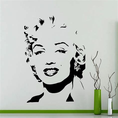 Sexy Marilyn Monroe Wall Stickers For Living Room Home Decoration Beauty Salon Wall Decal