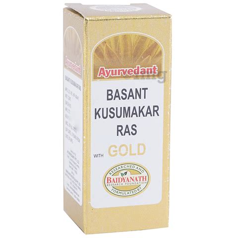 Ayurvedant Basant Kusumakar Ras With Gold Tablet Buy Bottle Of 250 Tablets At Best Price In