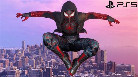 Spider Man Miles Morales Ps5 The End Suit Free Roam Gameplay 4k