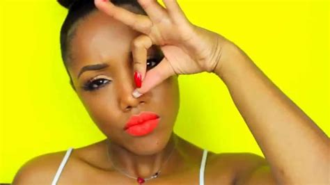 Gold Flake Liner And Bold Lip Makeup Tutorial By Ellarie Bold Lip
